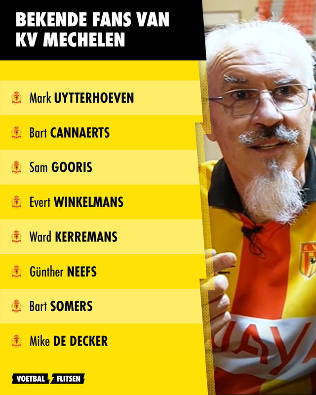 Deze BV's supporteren voor KV Mechelen 